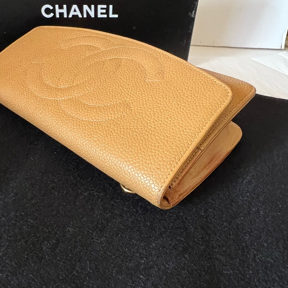 CHANEL Tan Leather Wallet on Chain - Picture 12 of 15